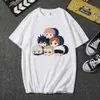 Jujutsu Kaisen Anime O-Neck T-tröja Mode Casual Unisex Cloth Y0809