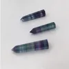 Crystals Tower Quartz Points Natural Fluorite Rainbow Color Stripe Point Reiki Crystal Obelisk Wand Healing Chakra Stone Home Decor Decal