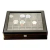 Watch Boxes & Cases 18 Slots Box Wooden Wrist Men Storage Clock Watch Display Case Convenient Jewelry Organizer2417