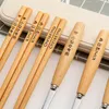 Chopsticks Spoon Set Children's Fork Portable Single Storage Box Wooden Student Tableware Three-piece