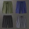 Laufshorts für Herren, Sport-Jogginghose, zwei Taschen, Training, Jogging, kurze, saugfähige Schweiß-Fußball-Fußballhose