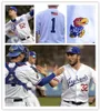 NCAA KANSAS JAYHAWKS KU BASEBALL JERSEY DYLAN DITZENBERGER 12 TAVIAN JOSENBERGER 4 ANTHONY TULIMERO 17 MAUI AHUNA JAME COSENTINO BRETT VOSIK TOM LICHTY JACK WAGNER