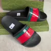 2023 Designer Slides Mens Women Slippers Summer Sandal Beach Slide Flat Platform Ladies Bathroom Home Shoe Flip Flops Striped Tiger Bee Causal Slipper With Box NO311