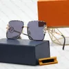 Designer Brand Fashion Sunglasses Luxury Outdoor Summer Elegant Beach Sun Glasses Alloy Frameless Unique Wavy Edge for Man Woman 7 Color Good Quality