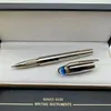 Nowy luksusowy pióro prezentowe Wysokiej jakości Blue Crystal Top Rollerball Ballpoint Pen Office School School Pisanie gładkich pióra fontanny Wit7273282