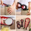 5 in 1 Can Opener Jar Grip Multi Function Bottle Opener Set Squeeze Lids Twist Gripper