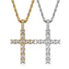 Iced Out Cross Pendant Necklace Choker Chain Necklaces Women Jewelry Men Tennis Chains Fashion Jewellery