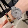 Högkvalitativ Mode Spinning Dial Women Es Quartz Designer Vattentät Armband med Rhinestone Crystal Ladies Watch