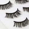 3 Pairs Magnetic Eyelashes 3D Faux Mink Eyelash Extension Eyeliner Lashes Pack Short False Lash Lasting Handmade