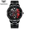 NEKTOM TE-37 Car Wheel Watch Men Quartz Watch Drop Luxury men wrist Watch226w
