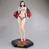 34cm Agatsuma Demon Slayer Sexig Anime Figur Kimetsu Nej Yaiba Kamado Nezuko PVC Action Figur Toy Anime GK Min Tjej Modell Doll X0526