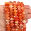 6x11mm Pedra natural Faceted Vermelho Persa Irregular Jades Loose Espaçador Beads Para Jóias Fazendo DIY Acessórios 7.5 / 15 em