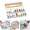 Outils de réparation kits 100pcs horloger professionnel watch couronne de tige assortie accessoire accessoire dôme de remplacement de tête plate kit d'outils dro4903347