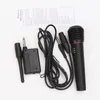 Microfono professionale portatile per karaoke Ricevitore per microfono dinamico senza fili cablato Studio UHF per amplificatori vocali per canto KTV