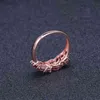 Gem's Ballet 925 Sterling Silver Rose Gold Band Banda de Casamento 2.47ct Natural Red Garnet Grandstone Anéis para Mulheres Fine Jewelry 211217