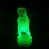 Светодиодный светильник быка Mastiff Light для отеля / Club Decornation 3D Nightlights Cool Party Party USB столовая лампа