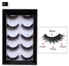 5Pairs Mix Style Faux 3D Mink Eyelashes Multi-layer False Eyelash Natural Thick Long Curl Cruelty Free Eye Lashes Extension Makeup