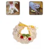 Katzenhalsbänder und Leinen, lässig, gemütlich, Hundehalsband, Schal, modisches Lätzchen, passend für kleine Hunde