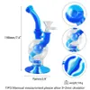 Hookahs YHS Glass Silicone Water Pipe Dab Rig Ball in Ball Hookah Bongs Joint with Bowl
