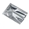 2021 Heat Seal Open Top Silver Mylar Vacuum Sealable Packing Pouch Dried Food Snacks Storage Aluminum Foil Package Candy Bags 300Pcs/lot