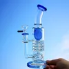 Torus Narguilés Bongs En Verre Épais Ratchet Perc Pommeau De Douche Inversé Huile Dab Rigs Baril Percolateur Conduites D'eau 14mm Bong Unique Avec Bol