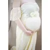 Платья беременности для Платья Po Po Shoots Беременные Женщины Детское Душевое Душевое Беременное Волшемочное Зеловое Земное Кружево 210922