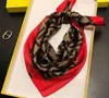 Sciarpa di seta da donna di alta moda Sciarpa di moda con lettera Fascia per capelli di marca Sciarpa piccola Accessori per foulard variabili Regalo di attività