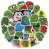 50pcslot Tad Frog Pepe Stickers graffiti drôle pour téléphone skateboard Casque Bicyclette Carnebook Car diy autocollant Kids Toy Gift4434568