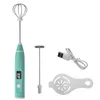 USB Electric Egg beater Blender milk whisk household Portable agitator Kitchen Cooking cream Tools LED screen