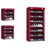 Solid färg dubbla rader högkvalitativa skor skåp skor rack stor kapacitet skor lagring arrangör hyllor DIY hemmöbler 210609