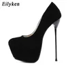 Eilyken Sexy boucle sangle plate-forme pompes mariage femmes fétiche chaussures pompes très haut talon décapant troupeau troupeau Club pompes C0410