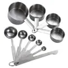 stainless steel measuring cups spoons