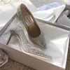 Glittering Sequined Bridal Shoes Woman Pumps Gold Silver Black Glitter Wedding Shoes Pointed Toe Stiletto Ladies Fashion Women Heels Formal Occasion Shiny AL9757