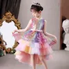 Princess Party Dress for Girls Wedding Lace Flower Girl Kids Birthday Years Clothes 3 4 5 6 7 8 9 10 11 12 210508