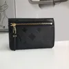 Kadın Tasarımcı Cüzdanları Luxurys zarf para çantası kabartmalı çiçek mektubu kısa kart sahipleri yüksek kaliteli kadın moda küçük anahtar kılıf orijinal kutu toz çanta