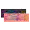 clavier d'ordinateur portable rose