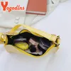 Borse da sera Yogodlns Moda Farfalla Catene Baguette Borsa Donna PU Spalla in pelle Luxury Ascellare Tote Zipper Mini Lady Purse