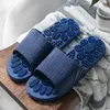 Zapatillas de masaje de verano para hombre, chanclas de baño antideslizantes para interior, zapatillas de pareja de fondo suave, deslizadores de punto de masaje para mujer para el hogar