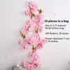 Dekorative Blumenkränze, 177 cm, künstliche Kirschblütenrebe, gefälschte Hochzeit, Luxus-El-Heimdekoration, Gartenparty, Cherr