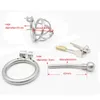 CHASTE BIRD Male 304 Stainless Steel Metal Chastity Device with Urethra Catheter Cock Cage Penis Ring Belt Sex Toy BDSM A229-1 S0824