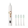 HERE-MEGA 608 Escova de dentes elétrica sônica automática IPX7 à prova d'água Ultrassônica Vibratória Branqueadora Escova de dentes de carregamento magnético