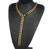 13-19mm Xtentacion Heavy Cool Choker Collar Tail Rapper Miami Kubansk Länk Kedja StainlSteel Guld Halsband Mäns Smycken Ny X0509