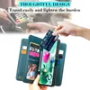 Grote capaciteitskaart tas portemonnee hoesjes voor iphone 13 pro max 12 mini 11 xr x 8 plus Samsung Huawei Xiaomi Moto lg Sony One plus multifunctionele telefoon cover