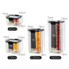 700/1300 / 1800 ml Voedselopslag Container Plastic Keuken Koelkast Noodle Box Multigrain Tank Transparante Verzegelde Blikken