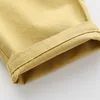 Ropa de bebé Ropa para niños Ropa de verano de alta calidad Pantalones cortos para niños Botón simple Color sólido Niños Pantalones casuales Pantalones recortados 210701