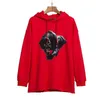 Version Correct Tide Panther Big v Printed Men's and Women's Hooded Terry Thin Sweater Hoodie