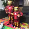 4-12Y Kids Iron Ma Spider Boy Superhero Muscle Costume Child Halloween Cosplay Suit Glove Gift Q0910