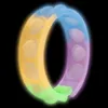 Push Bubble Bracciale giocattolo silicone Rainbow Color Wristband Antisory Press S Simple Kids Ring Anello Adulti Ansia Gift4958269