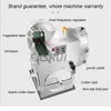 Double Headed Cutter Machine Commercial Multi Function Automatic Kitchen Canteen Small Vegetables Fruit Electric