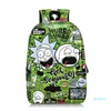 Mochila con estampado de estudiantes con patrón Rick, juego de viaje escolar divertido, cómodo y de gran capacidad, de alta calidad